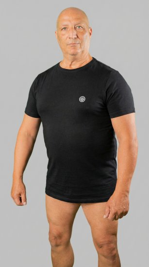 20 Nodi Mezzogiorno Sports T-Shirt Black - Herren-T-shirts - Herren-T-Shirts in großen Größen