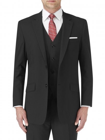 Skopes Darwin Suit jacket Black stripe - Herrenanzüge und -blazer - Herrenanzüge und -blazer in großen Größen