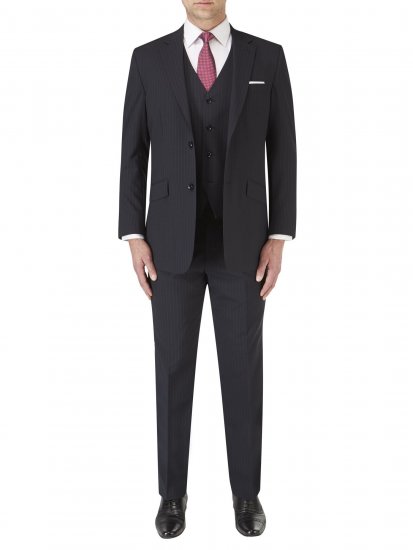Skopes Darwin Waistcoat Black stripe - Herrenanzüge und -blazer - Herrenanzüge und -blazer in großen Größen