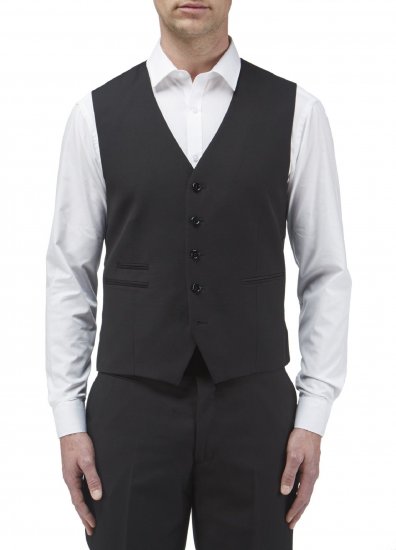 Skopes Madrid Waistcoat Black - Herrenanzüge und -blazer - Herrenanzüge und -blazer in großen Größen