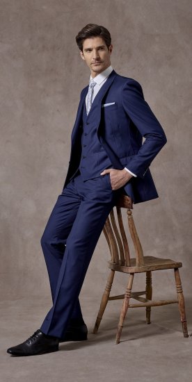 Skopes Kennedy Suit pants Royal Blue - Herren-jeans & -hosen - Herren-Jeans & -Hosen in großen Größen