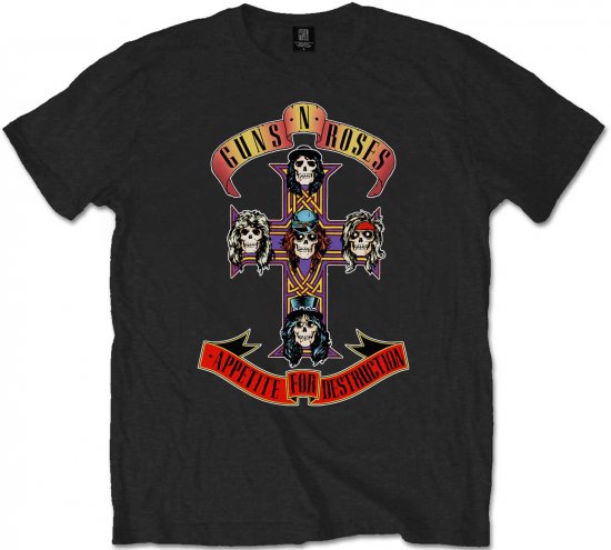 Guns N' Roses Appetite for Destruction T-shirt Black - Herren-T-shirts - Herren-T-Shirts in großen Größen