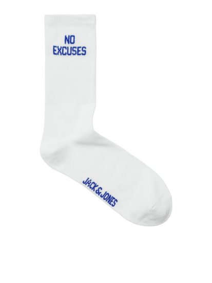 Jack & Jones Power Statements Tennissocken Weiß 3er-Pack - Herrenunterwäsche & bademode - Herrenunterwäsche & Bademode in großen Größen