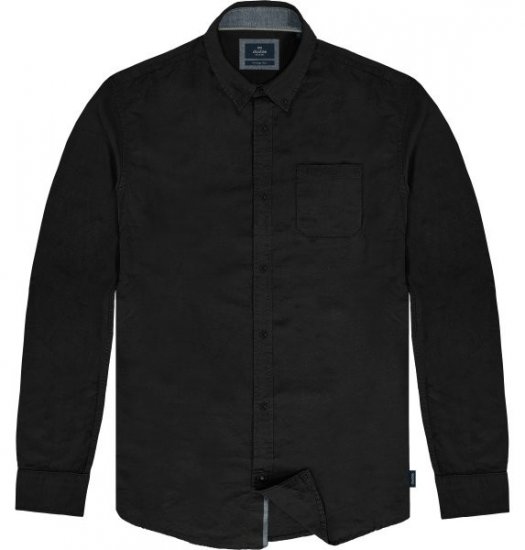 Double Outfitters GS-5225 Oxfordhemd Schwarz - Herrenhemden - Herrenhemden in großen Größen