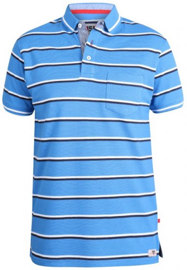 D555 Holmes Polo Blue - Polo-shirts für herren - Polo-Shirts für Herren in großen Größen