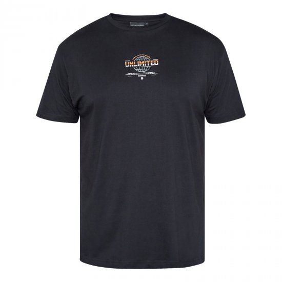 North Latitude T-Shirt With Print Schwarz - Herren-T-shirts - Herren-T-Shirts in großen Größen