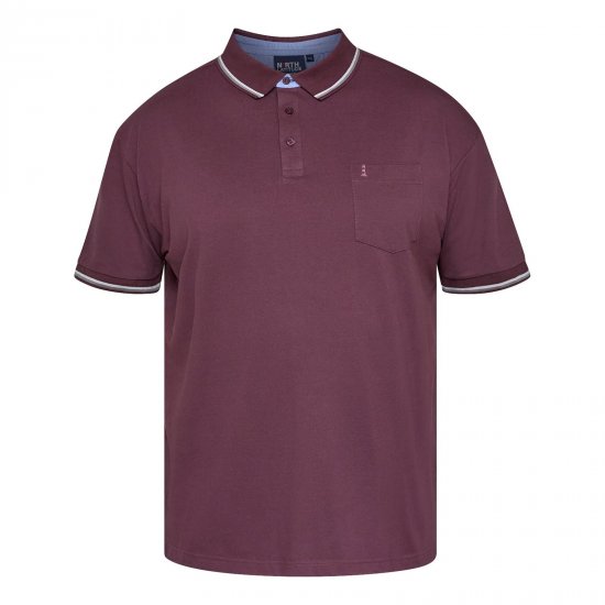 North Latitude Superflex Polo Aubergine - TALL poloshirts - TALL Poloshirts für große Herren