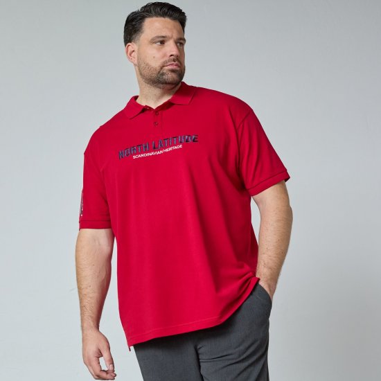 North Latitude Logo Polo Gelb/Orange - Polo-shirts für herren - Polo-Shirts für Herren in großen Größen