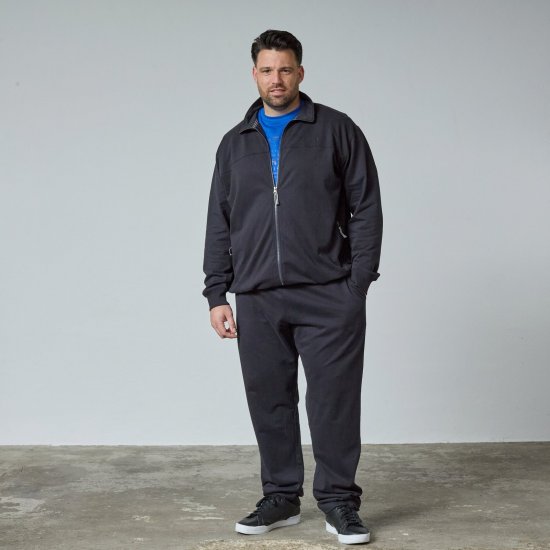 North Latitude Sweat Cardigan Schwarz - TALL sweatshirts - TALL Sweatshirts für große Männer