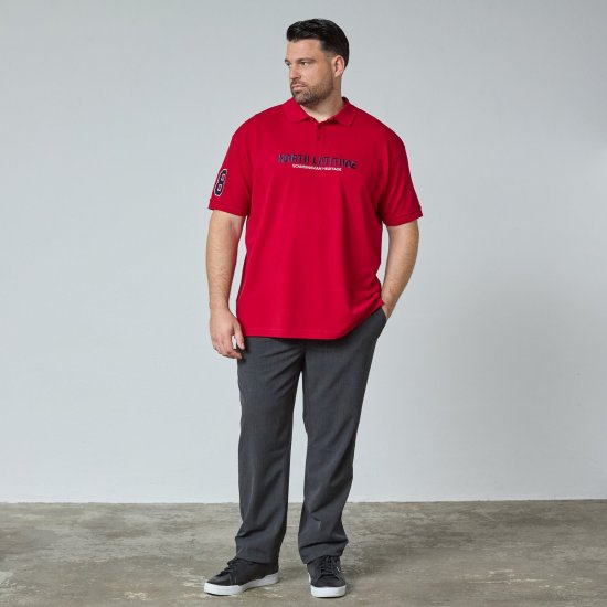 North Latitude Logo Polo Gelb/Orange - TALL poloshirts - TALL Poloshirts für große Herren