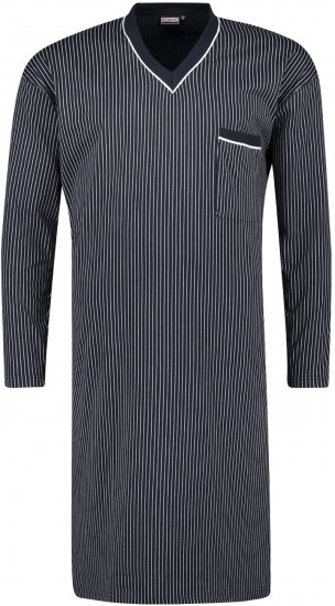 Adamo Gustav Long Nightshirt Navy - Herrenunterwäsche & Bademode in großen Größen - Herrenunterwäsche & Bademode in großen Größen