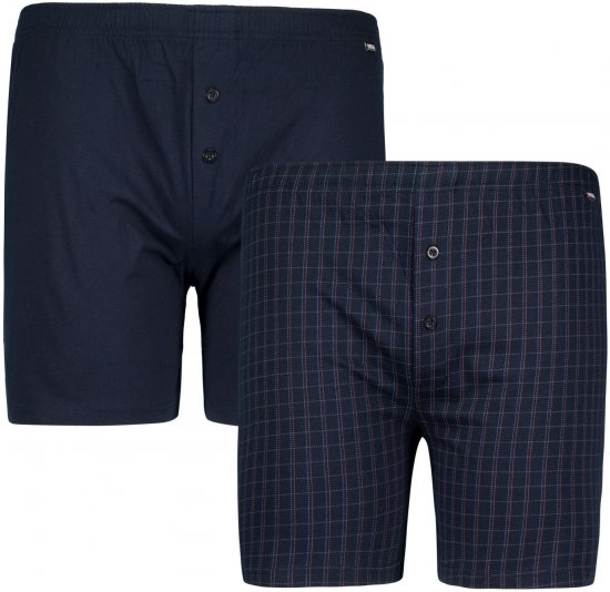 Adamo Curt Boxershorts 2-pack Navy - Herrenunterwäsche & Bademode in großen Größen - Herrenunterwäsche & Bademode in großen Größen