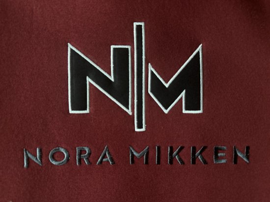 Nora Mikken KADRI WHITE Long Hoodie Burgundy - Sweaters & hoodies - 