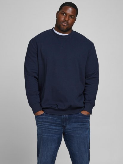 Jack & Jones Basic Sweatshirt Navy Blazer - Herren-sweater und -hoodies - Herren-Sweater und -Hoodies in großen Größen