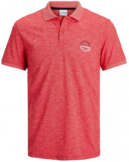 Jack & Jones Delight Polo Red - Polo-shirts für herren - Polo-Shirts für Herren in großen Größen