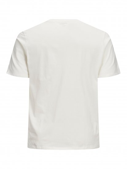 Jack & Jones Elogo T-Shirt White - Herren-T-shirts - Herren-T-Shirts in großen Größen