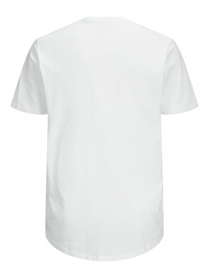 Jack & Jones NOA Crew Neck T-shirt White - Herren-T-shirts - Herren-T-Shirts in großen Größen