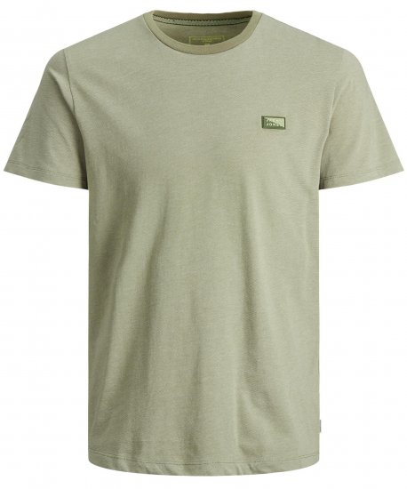 Jack & Jones Schultz Crew Neck T-Shirt Green - Herren-T-shirts - Herren-T-Shirts in großen Größen