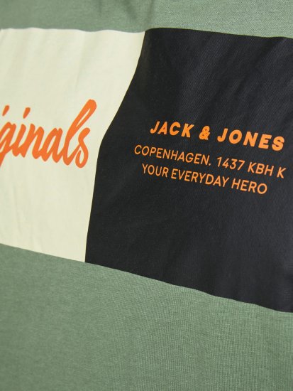 Jack & Jones Joshua T-shirt Sea Spray - Herren-T-shirts - Herren-T-Shirts in großen Größen