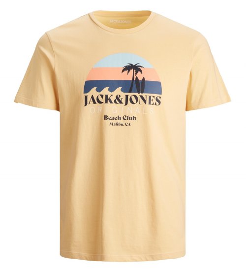 Jack & Jones Cabana T-Shirt Sahara Sun - Herren-T-Shirts in großen Größen - Herren-T-Shirts in großen Größen