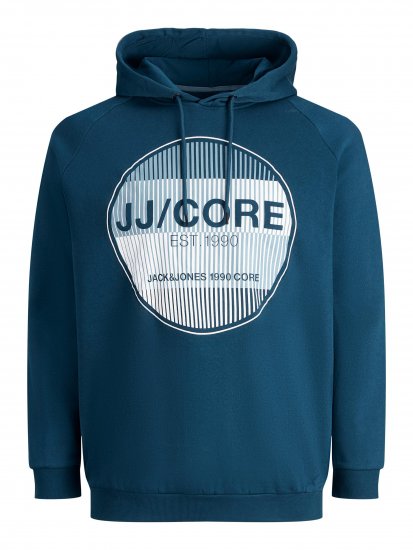 Jack & Jones Booster Hoodie Blue - Herren-sweater und -hoodies - Herren-Sweater und -Hoodies in großen Größen