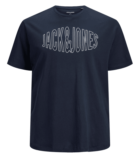 Jack & Jones Preston Crew Neck T-Shirt Navy - Herren-T-shirts - Herren-T-Shirts in großen Größen