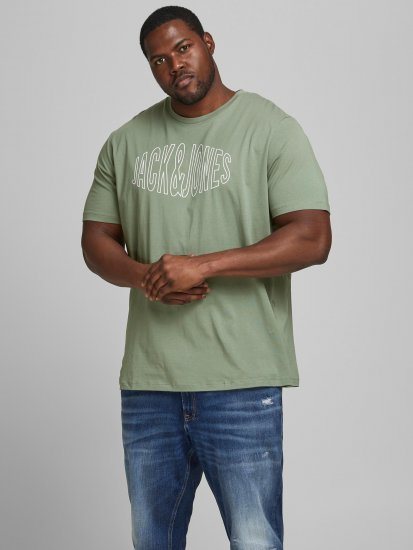 Jack & Jones Preston T-Shirt Sea Spray - Herren-T-shirts - Herren-T-Shirts in großen Größen