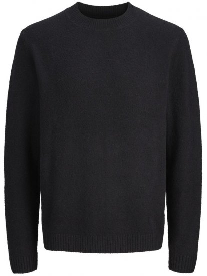 Jack & Jones Maverick Crew Neck Knitted Sweater Black - Herren-sweater und -hoodies - Herren-Sweater und -Hoodies in großen Größen