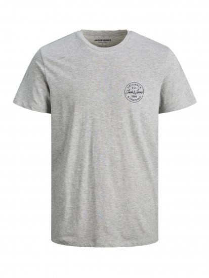Jack & Jones JJESHARK TEE Gray - Herren-T-shirts - Herren-T-Shirts in großen Größen