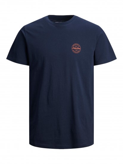 Jack & Jones JJESHARK TEE Navy - Herren-T-shirts - Herren-T-Shirts in großen Größen