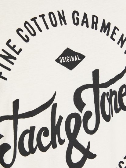 Jack & Jones JJERAFA TEE White - Herren-T-shirts - Herren-T-Shirts in großen Größen