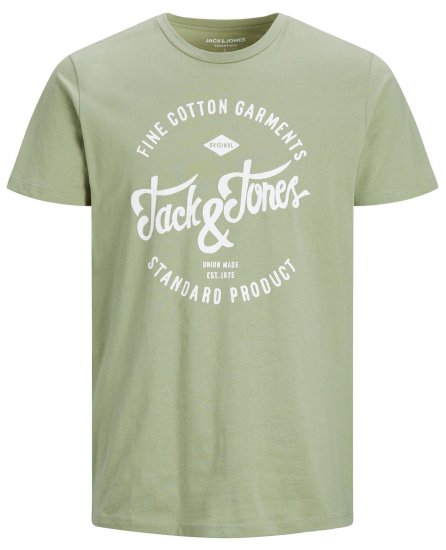 Jack & Jones JJERAFA TEE Light Green - Herren-T-shirts - Herren-T-Shirts in großen Größen