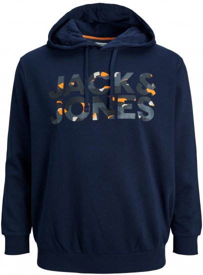 Jack & Jones JJRAMP Hoodie Navy - Herren-sweater und -hoodies - Herren-Sweater und -Hoodies in großen Größen