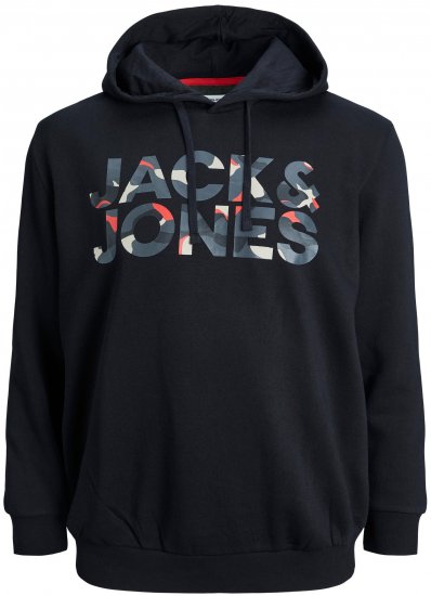Jack & Jones JJRAMP Hoodie Black - Herren-Sweater und -Hoodies in großen Größen - Herren-Sweater und -Hoodies in großen Größen
