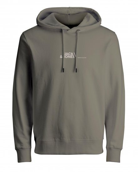 Jack & Jones JPRBLABOOSTER SWEAT Light Gray - Herren-sweater und -hoodies - Herren-Sweater und -Hoodies in großen Größen