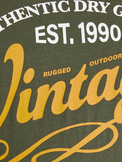 Jack & Jones JPRBLUBOOSTER TEE Khaki - Herren-T-shirts - Herren-T-Shirts in großen Größen
