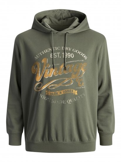 Jack & Jones JPRBLUBOOSTER SWEAT Hoodie Khaki - Herren-sweater und -hoodies - Herren-Sweater und -Hoodies in großen Größen