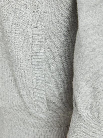 Jack & Jones JJEMIL Knit Turtle Zip Cardigan Light Grey - Herren-sweater und -hoodies - Herren-Sweater und -Hoodies in großen Größen