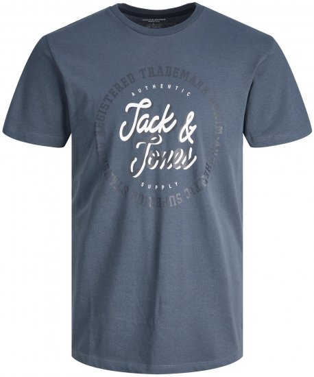 Jack & Jones JJSTAMP TEE Ombre Blue - Herren-T-shirts - Herren-T-Shirts in großen Größen