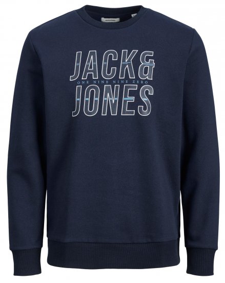 Jack & Jones JJXILO Sweat Navy - Herren-sweater und -hoodies - Herren-Sweater und -Hoodies in großen Größen