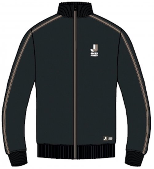 Jack & Jones JCOLOGAN ZIP Sweater Black - Herren-sweater und -hoodies - Herren-Sweater und -Hoodies in großen Größen