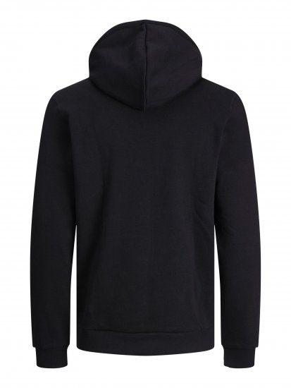 Jack & Jones JCOBERG SWEAT ZIP Hoodie Black - Herren-sweater und -hoodies - Herren-Sweater und -Hoodies in großen Größen