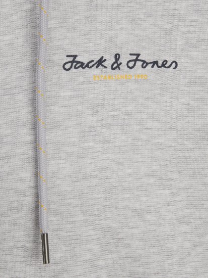 Jack & Jones JCOBERG SWEAT ZIP Hoodie Grey Melange - Herren-sweater und -hoodies - Herren-Sweater und -Hoodies in großen Größen