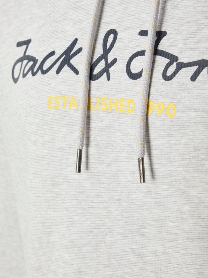 Jack & Jones JCOBERG SWEAT ZIP Hoodie Grey Melange - Herren-sweater und -hoodies - Herren-Sweater und -Hoodies in großen Größen