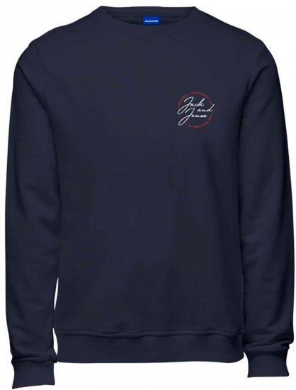 Jack & Jones JORJERRY SC SWEATSHIRT Navy - Herren-sweater und -hoodies - Herren-Sweater und -Hoodies in großen Größen