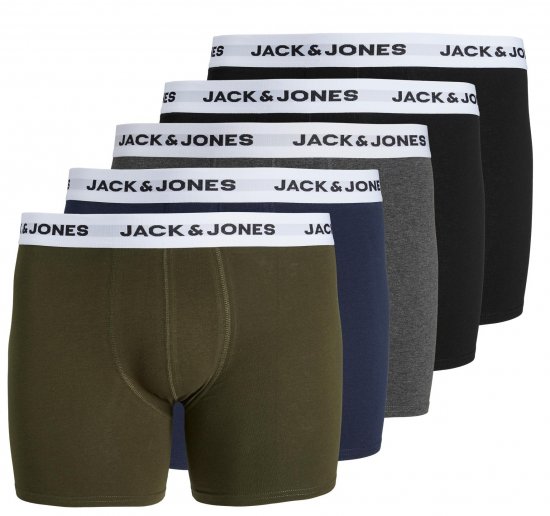 Jack & Jones JACBASIC Boxers 5-pack - Herrenunterwäsche & Bademode in großen Größen - Herrenunterwäsche & Bademode in großen Größen