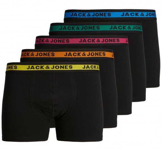 Jack & Jones JACJOSH Boxers 5-pack Black - Herrenunterwäsche & bademode - Herrenunterwäsche & Bademode in großen Größen
