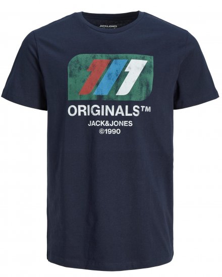 Jack & Jones JORNATE T-shirt Navy - Herren-T-shirts - Herren-T-Shirts in großen Größen