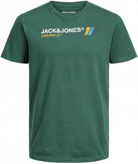 Jack & Jones JORNATE TEE Green - Herren-T-shirts - Herren-T-Shirts in großen Größen