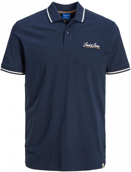 Jack & Jones JORPAUL TONS Polo shirt Navy - Polo-shirts für herren - Polo-Shirts für Herren in großen Größen